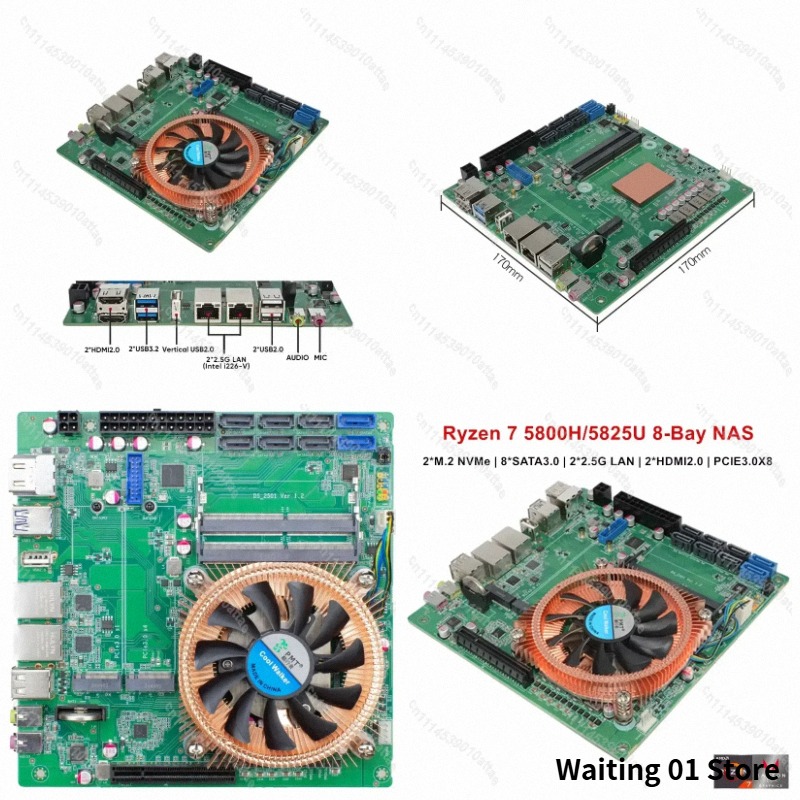 Topton AMD Ryzen 7 5825U 5800H - Mini Itx Dual 2.5G Nas Motherboard incelemesi ve fiyatı
